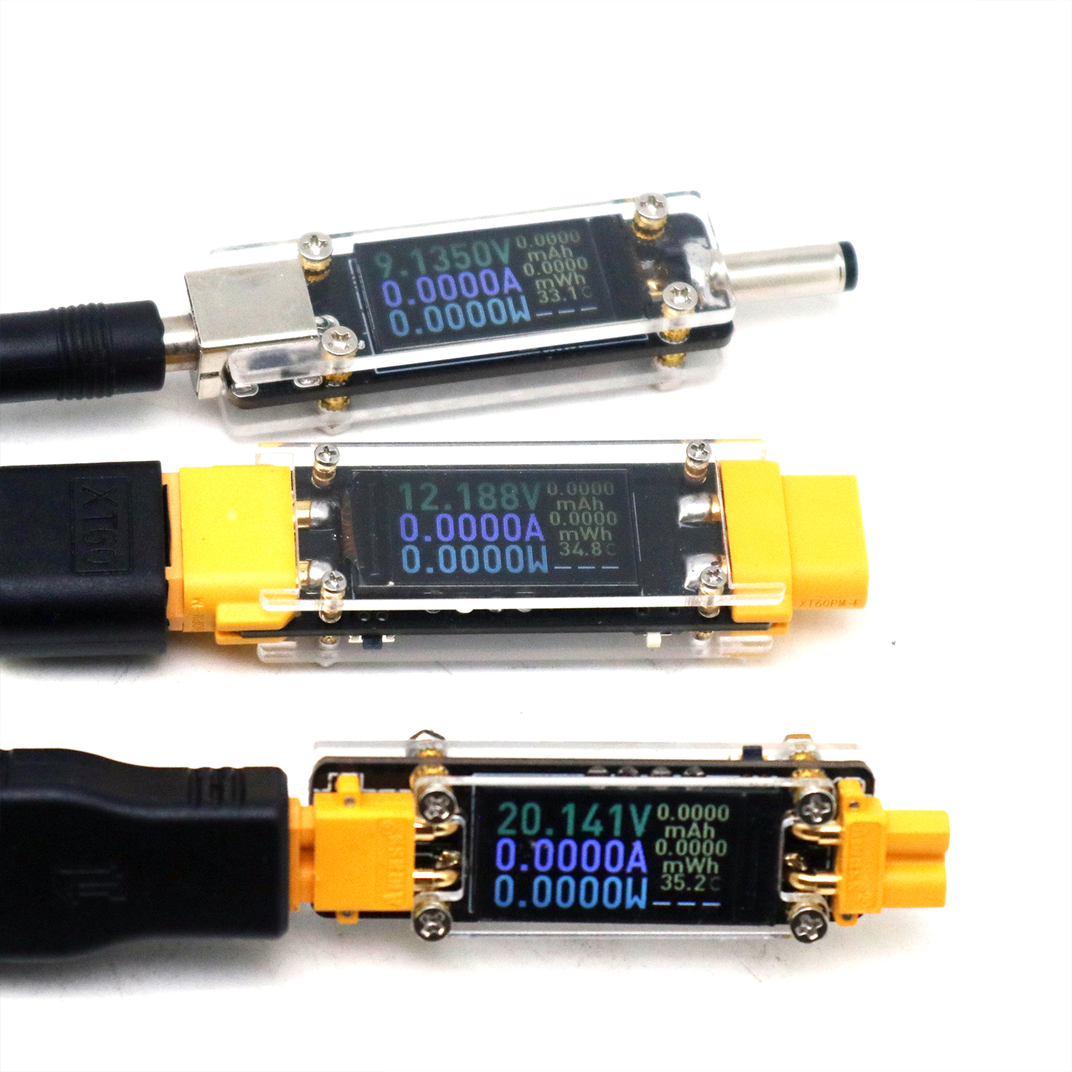 Drone Battery Voltage Checker - 20A 양방향 전압 전류 전력계 XT60