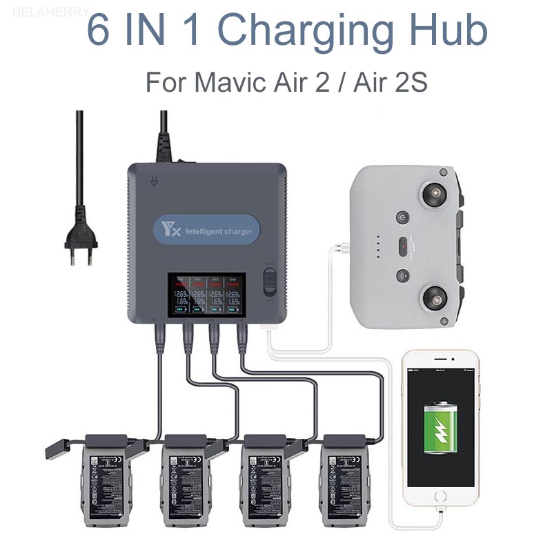 Drone Battery Smart - 디지털 디스플레이 배터리 충전기, DJI 매빅