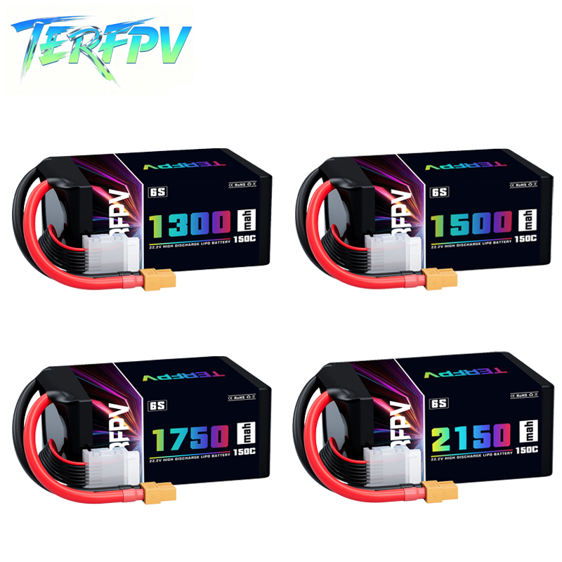 Drone Battery Plate - TERFPV Lipo 배터리 6S 22.2V 1300/1500/1750./2150mAh