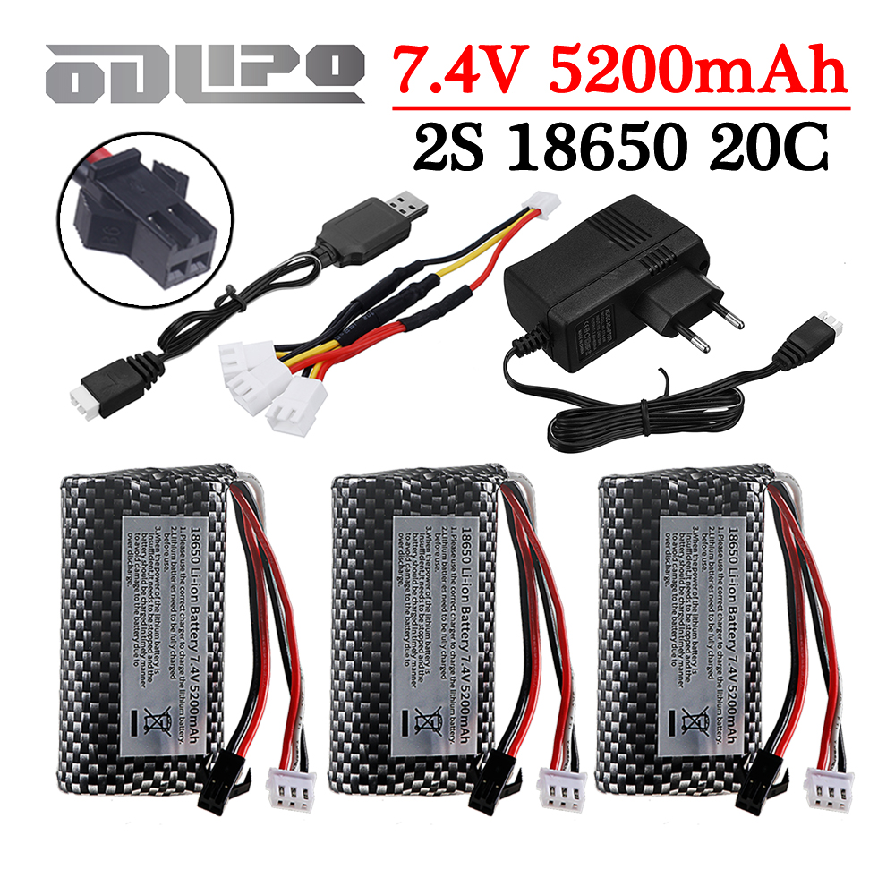 Drone Battery Li-Ion - 18650 WPL MN99S D90 U12A S033g
