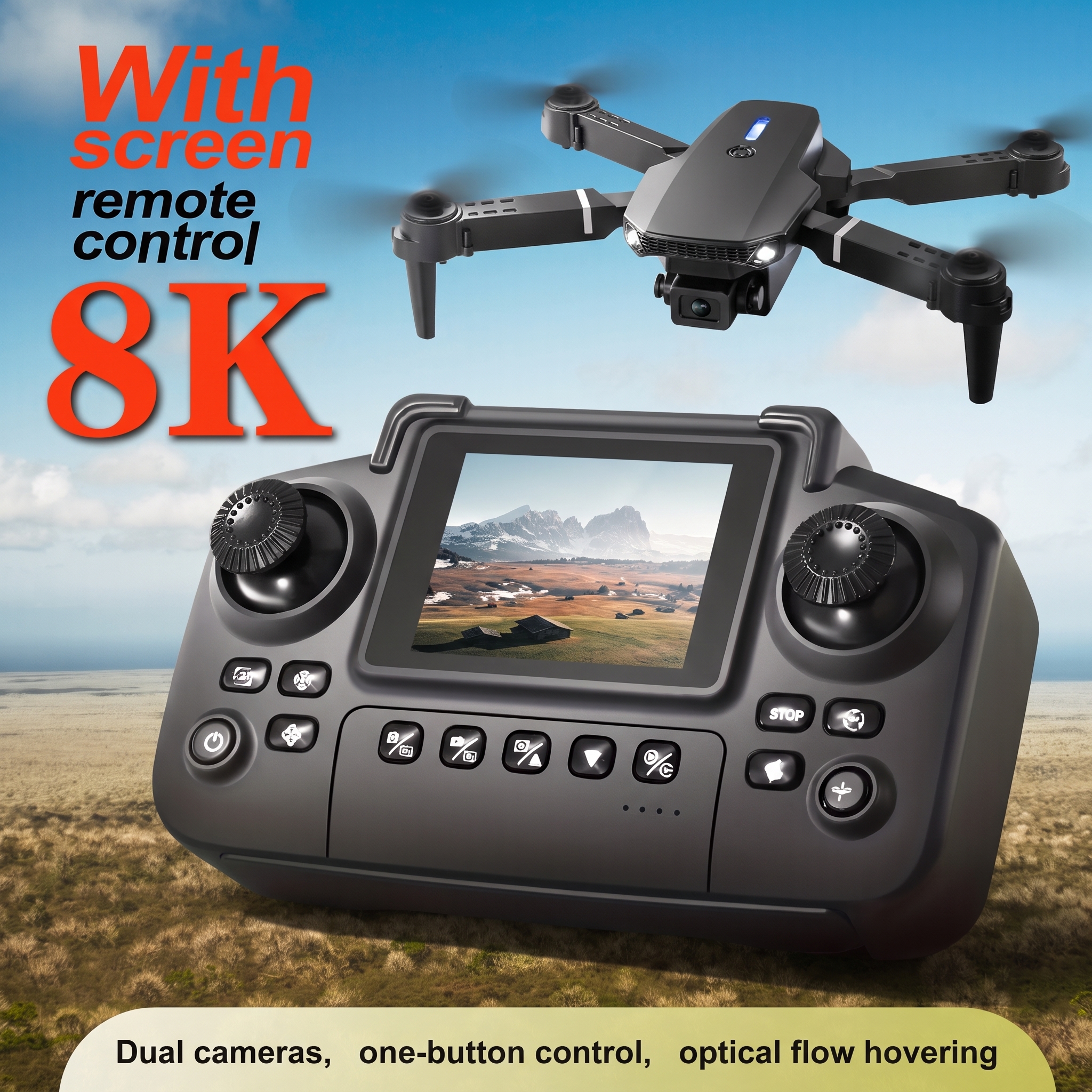 Drone Battery Box - 2026년 업그레이드된 E88PRO MAX 접이식 드론은