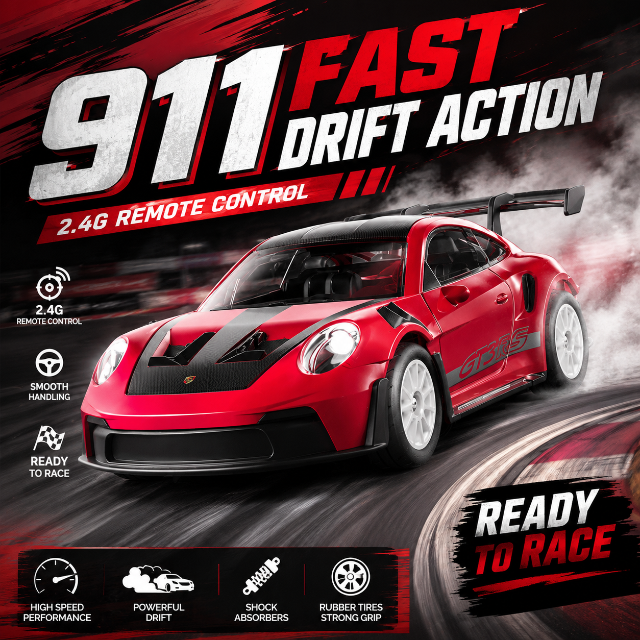Drone Battery Alarm - 클래식 스포츠 RC 드리프트 자동차 2.4G