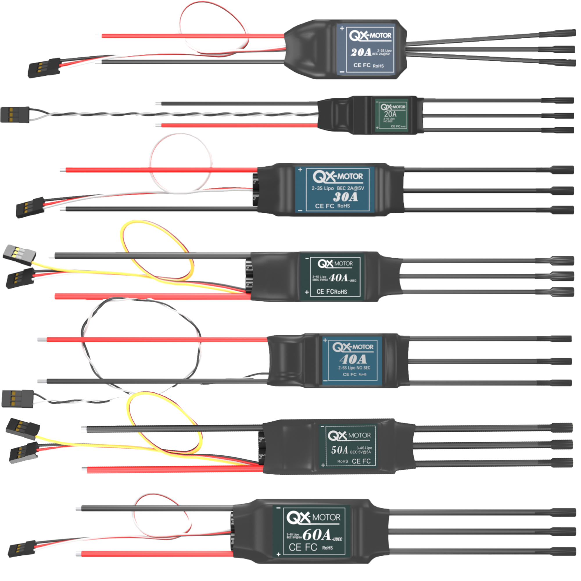 Drone Battery Plate - QX-MOTOR 브러시리스 ESC 시리즈 EDF, 스로틀,