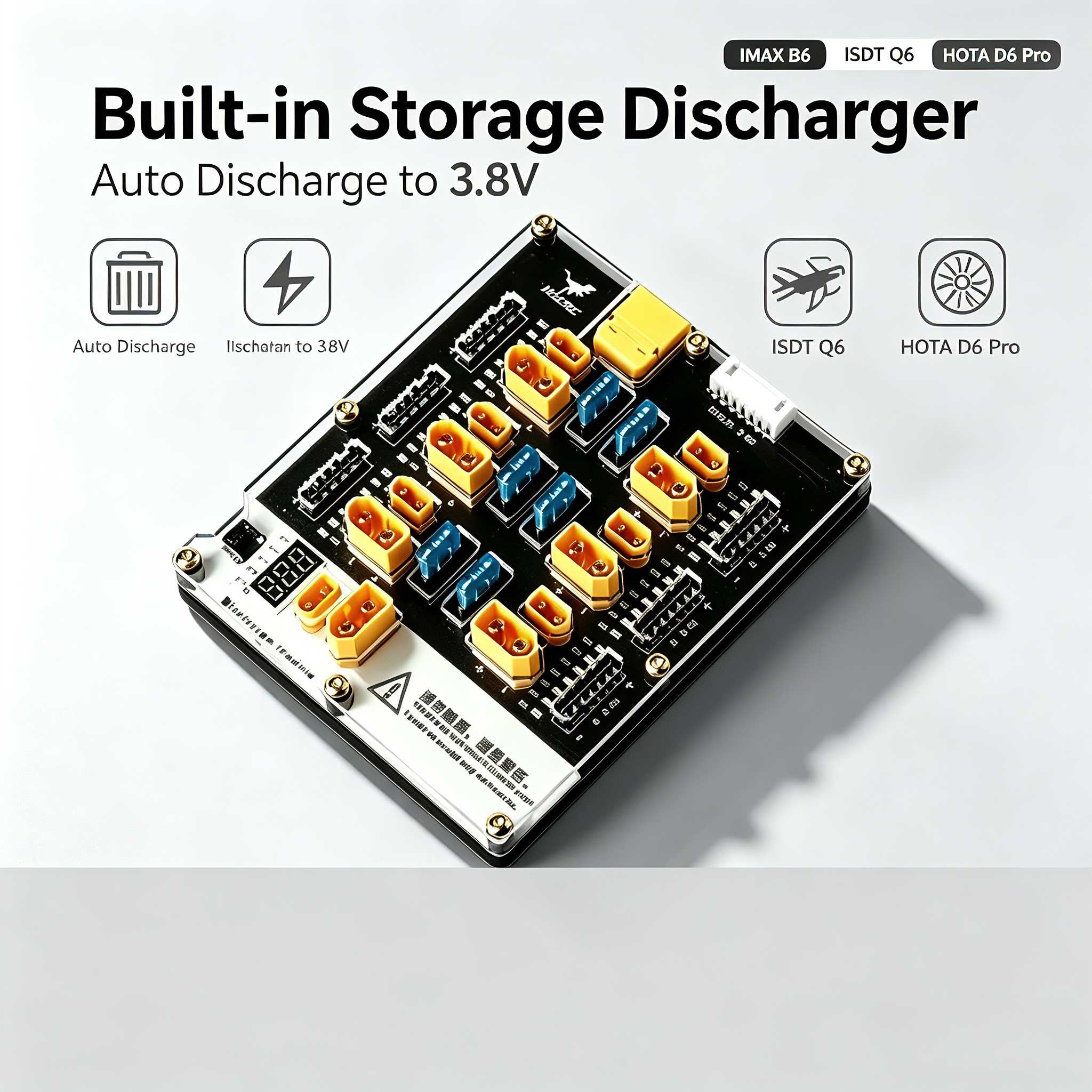 Drone Battery Parallel Board - HGLRC Thor6PRO 1P 6포트 리포 밸런스