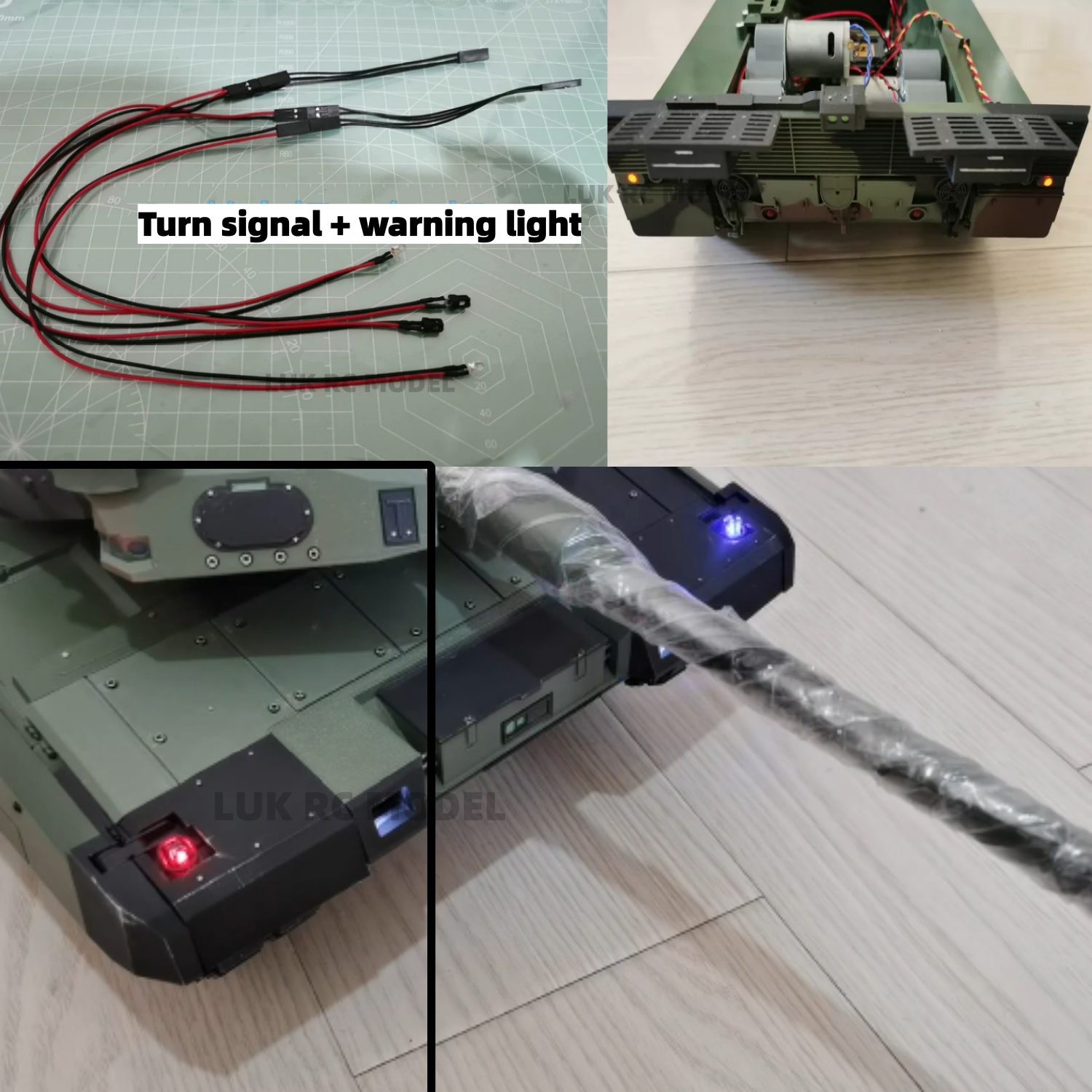 Drone Battery Alarm - HL Leopard 2A6 수정된 2A7 1/16