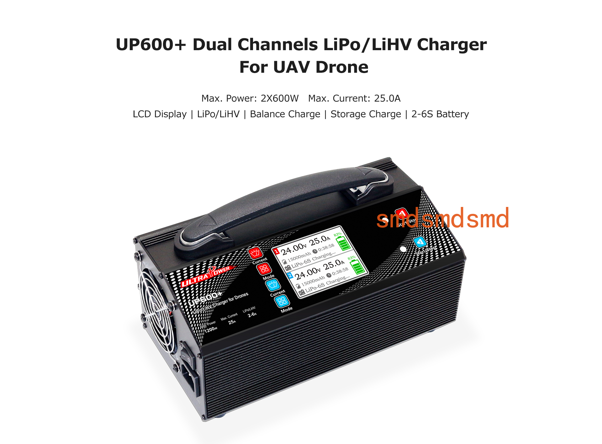 Drone Battery 6S - ULTRAPOWER UP600+ 600Wx2 25A 2-6S 배터리