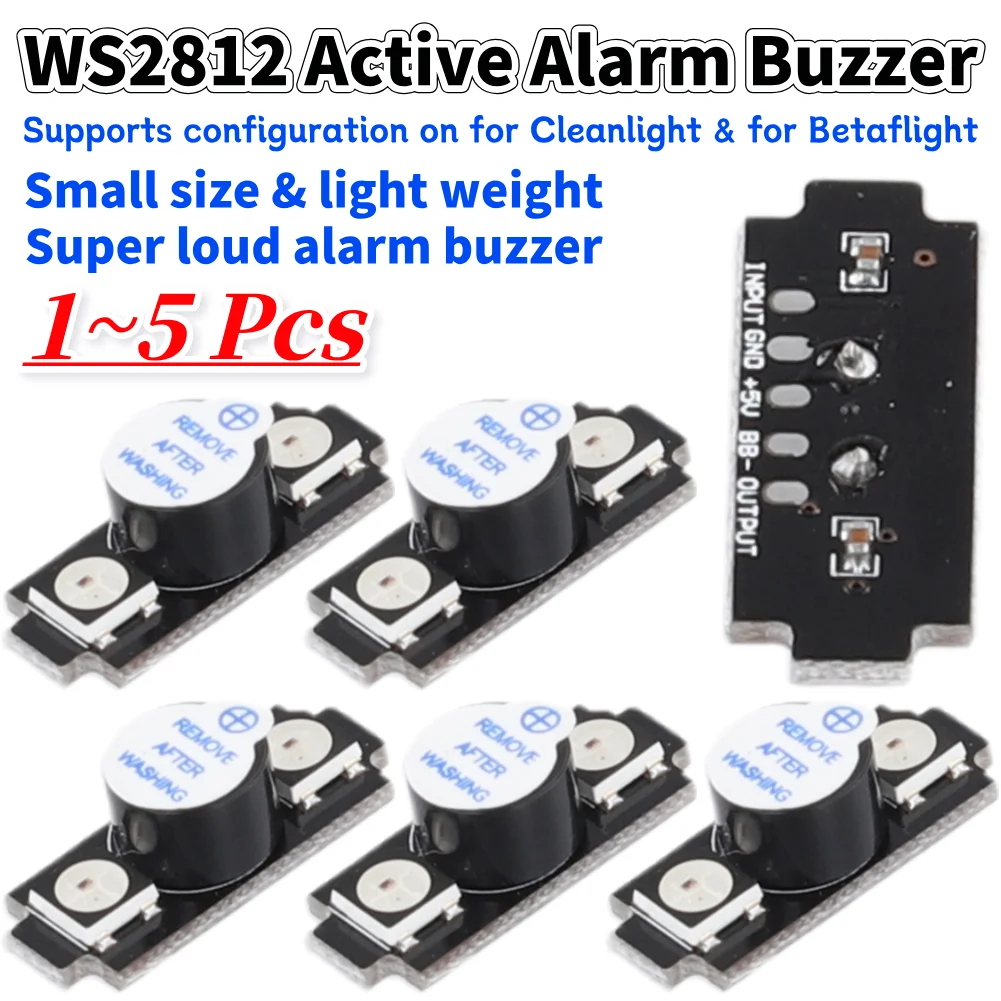Drone Battery Alarm - WS2812 액티브 알람 버저 컬러풀 RGB