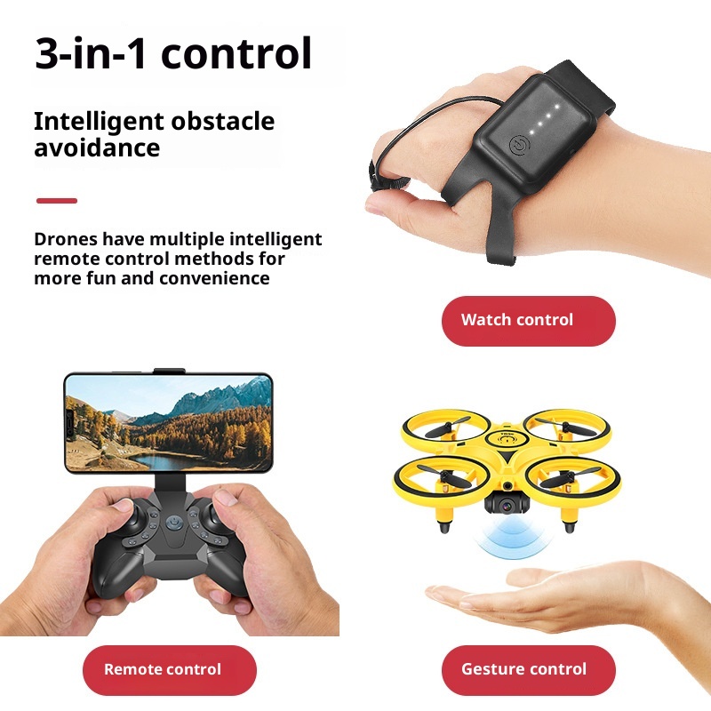 Drone Battery Smart - 전기 제스처 컨트롤 드론 장난감, 라이트