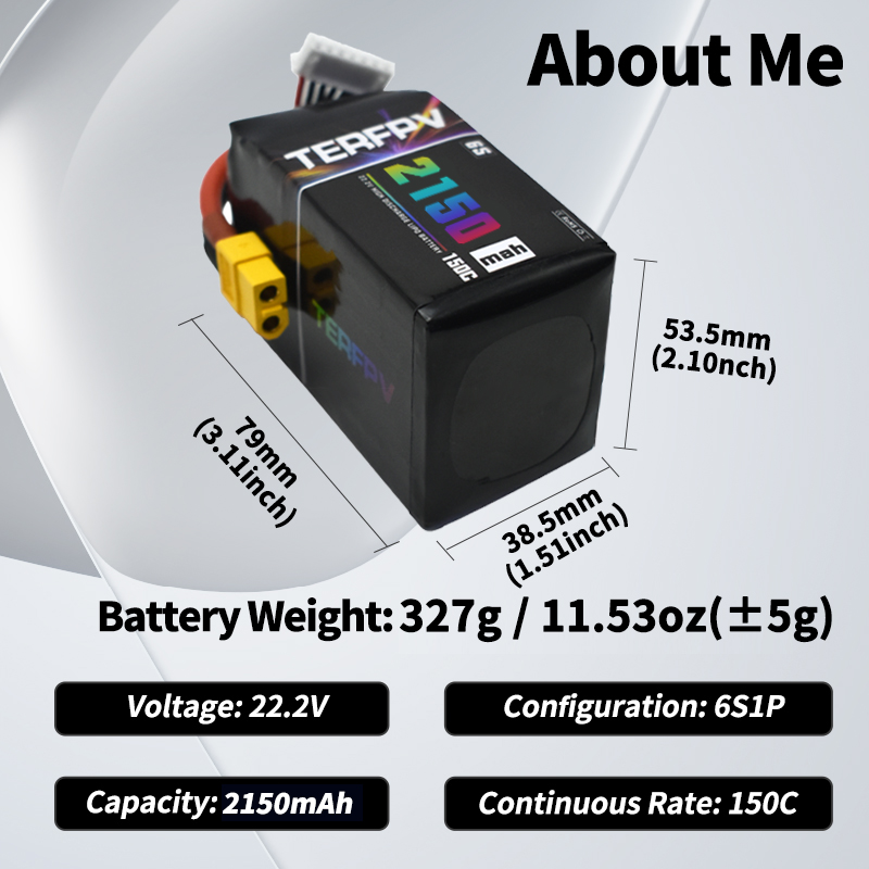TERFPV Lipo 배터리 6S 22.2V 1300/ - Drone Battery Plate 리뷰 및 가격