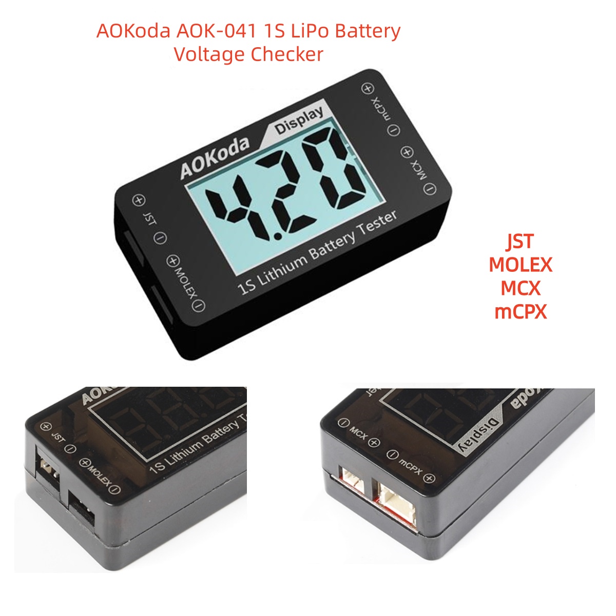 AOKoda AOK-041 1S 리포 배터리 전압 검사 - Drone Battery Voltage Checker 리뷰 및 가격