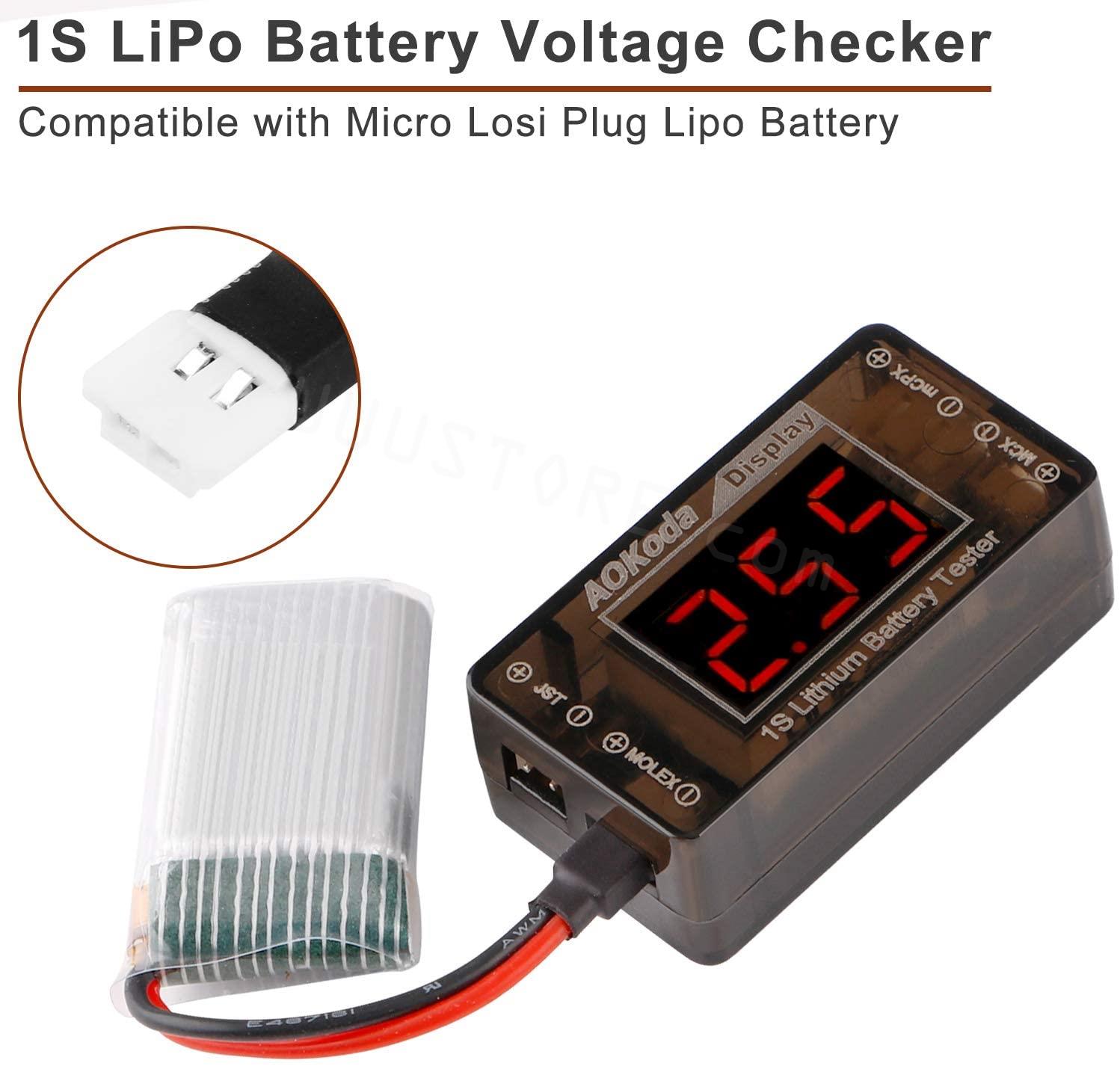 AOKoda AOK-041 1S 리포 배터리 전압 검사 - Drone Battery Voltage Checker 리뷰 및 가격