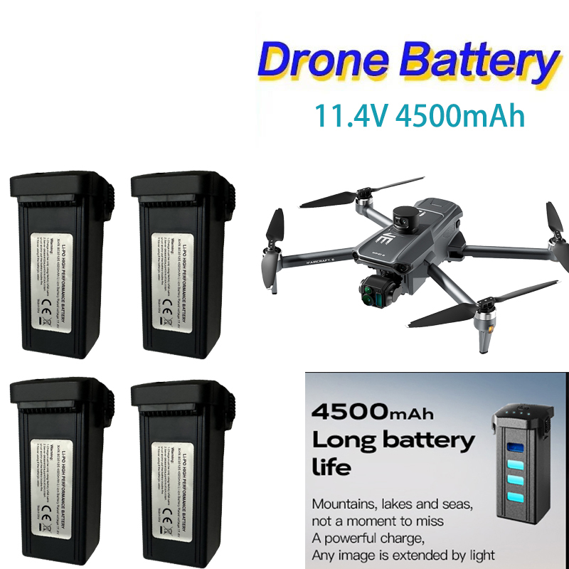윙 6 GPS 드론 용 11.4V 4500mAh 지능형 - Drone Battery Li-Ion 리뷰 및 가격