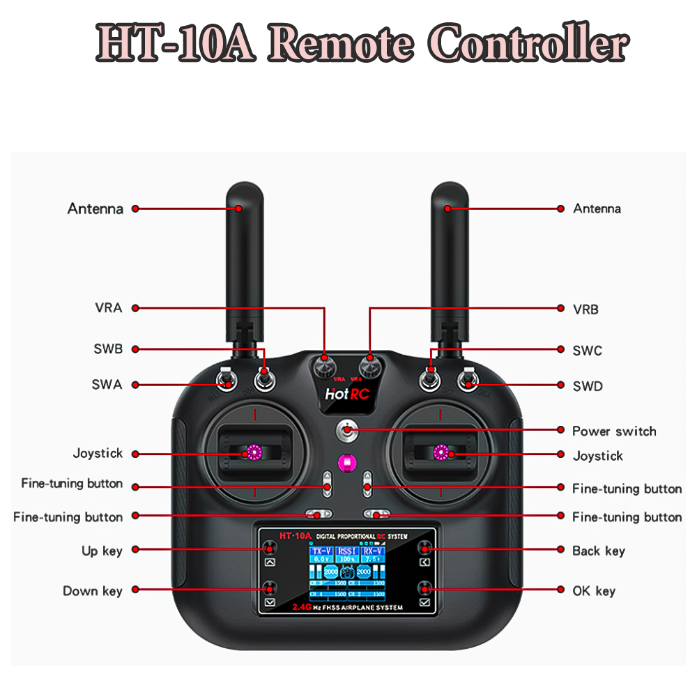 Hotrc 핫 rc HT-10A HT10A 2.4Ghz - Drone Battery Connector 리뷰 및 가격