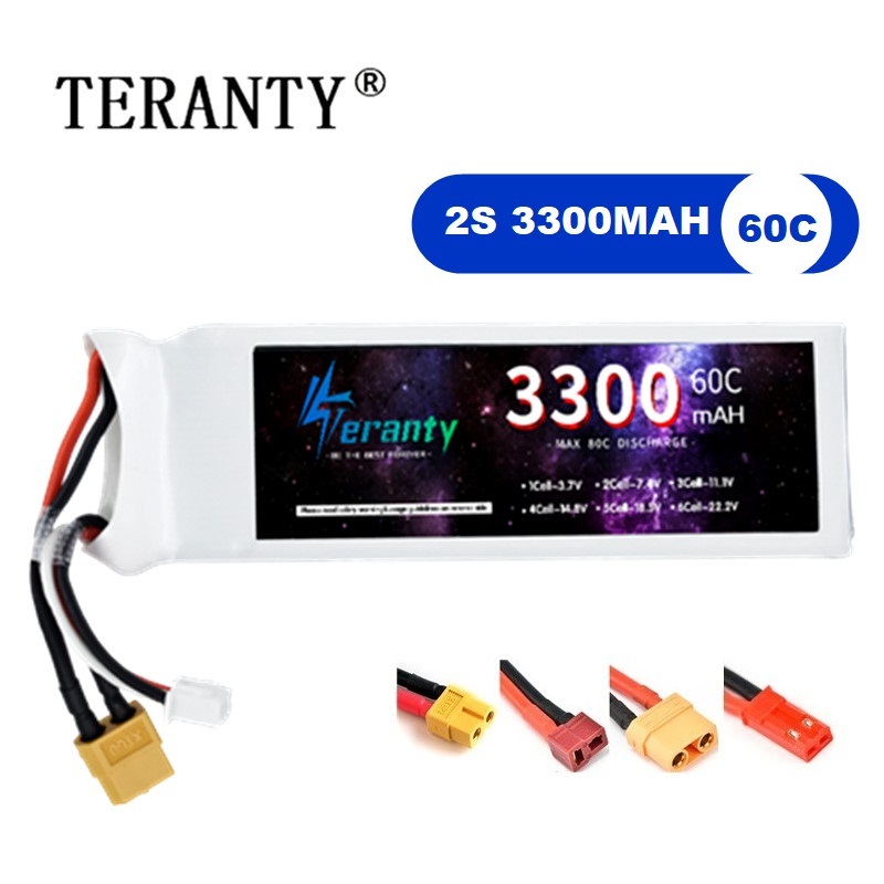 2S 7.4V LiPo 배터리 3300mAh 60C 자 - Drone Battery Connector 리뷰 및 가격