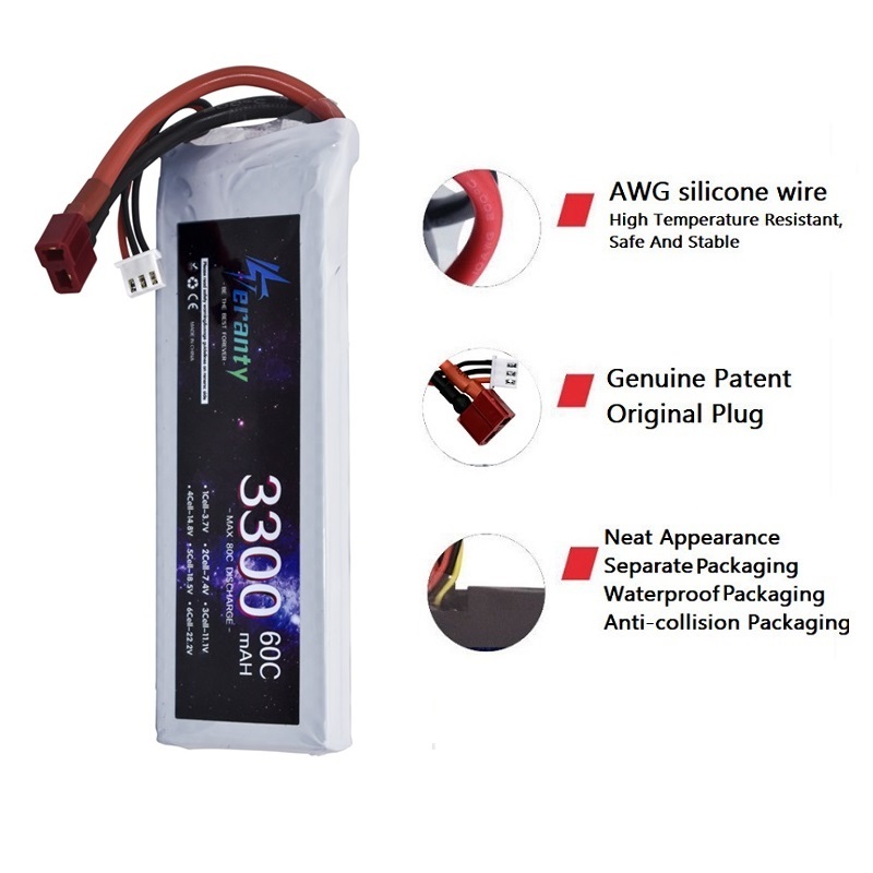 2S 7.4V LiPo 배터리 3300mAh 60C 자 - Drone Battery Connector 리뷰 및 가격