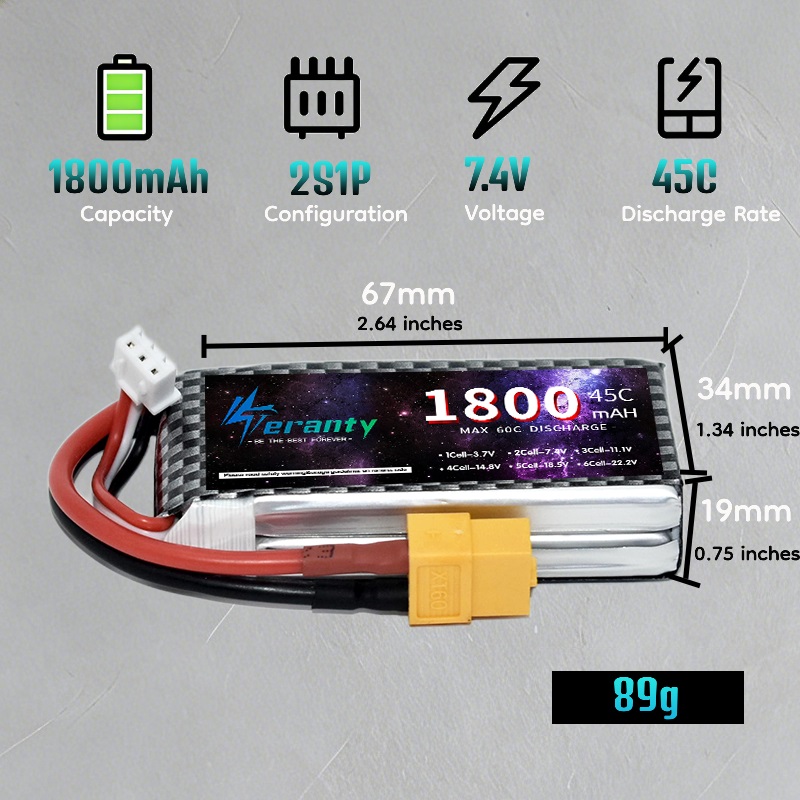 TERANTY 2S 3S 4S 1800mAh 리포 배터 - Drone Battery 4S 리뷰 및 가격