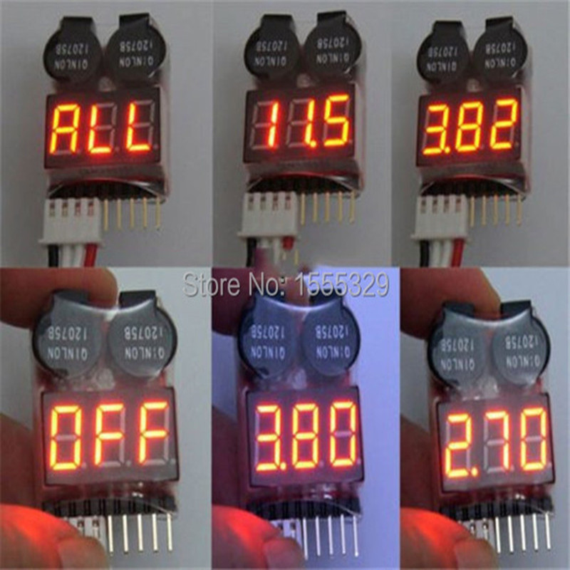 2Pcs 1S-8S LiPo 배터리 전압 검사기 테스터 - Drone Battery Voltage Checker 리뷰 및 가격