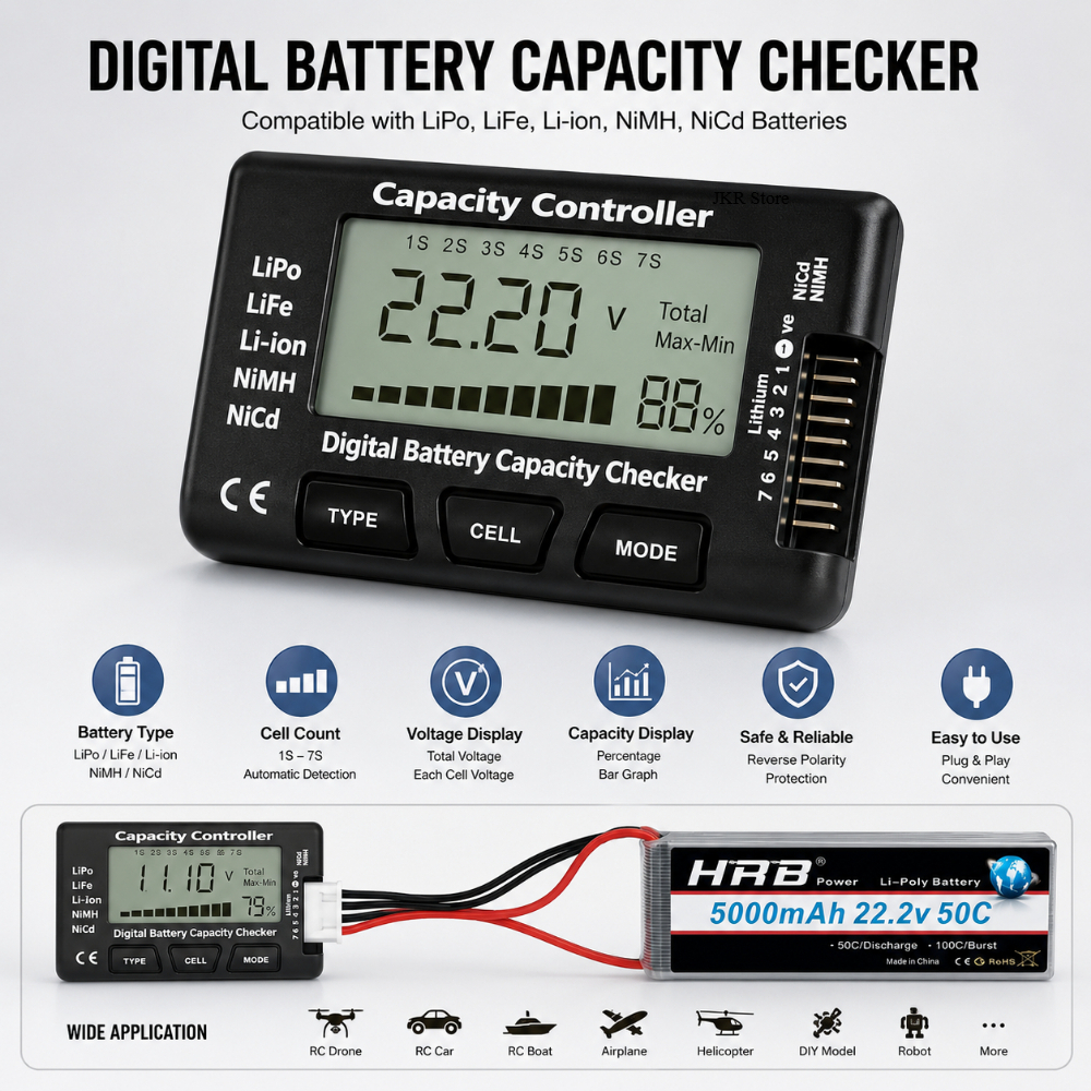 휴대용 배터리 용량 검사기 드론 FPV 레이싱 카 트럭 - Drone Battery Voltage Checker 리뷰 및 가격