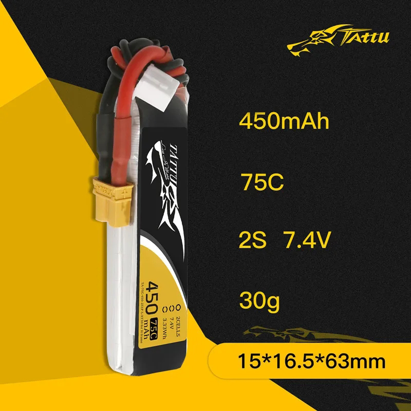 3Pcs 새로운 TATTU 450/500/550mAh  - Drone Battery 4S 리뷰 및 가격