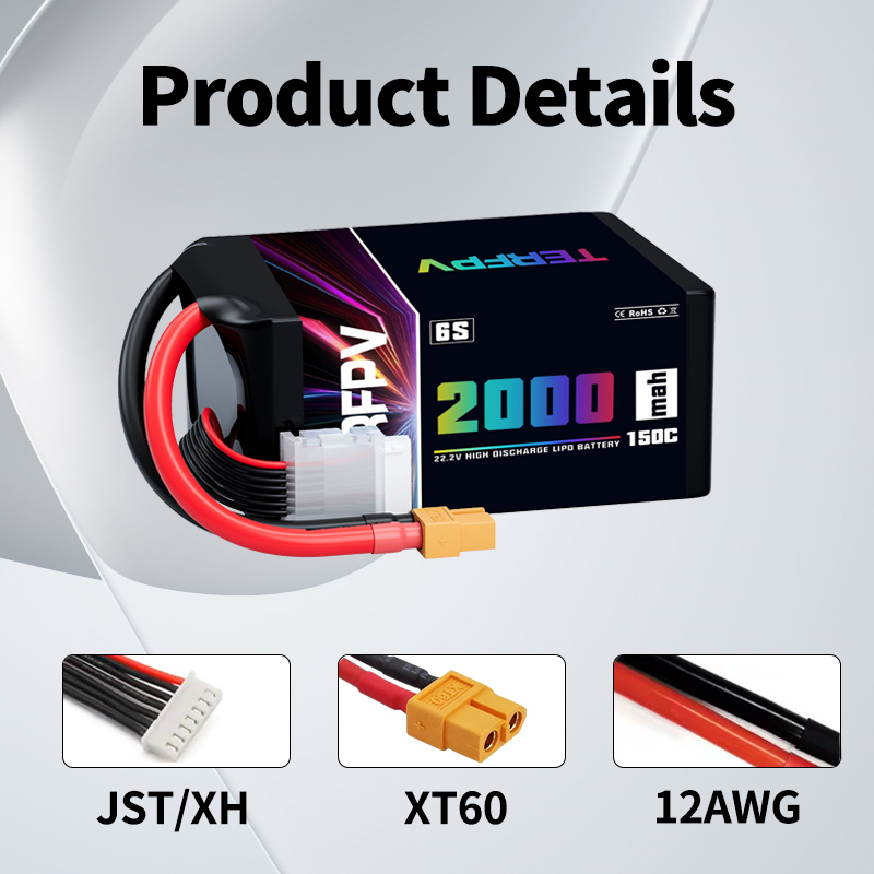 TERFPV 6S 22.2V 2000mAh 150C/3 - Drone Battery Plate 리뷰 및 가격