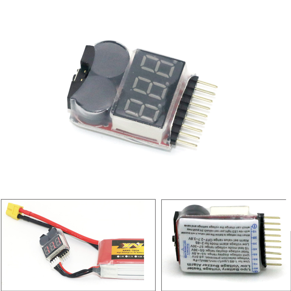 Lipo 배터리 전압 테스터 전압계 모니터 부저 경보  - Drone Battery Alarm 리뷰 및 가격