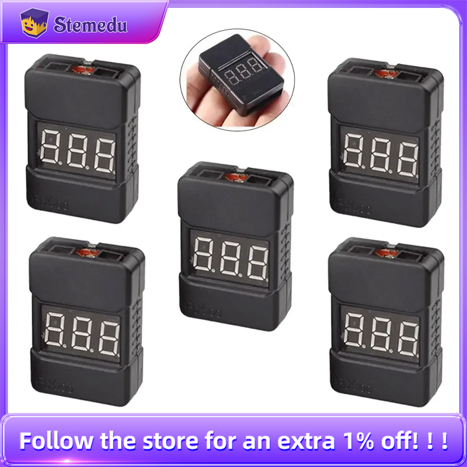 BX100 1-8S 리포 배터리 전압 테스터 LCD 디 - Drone Battery Alarm 리뷰 및 가격