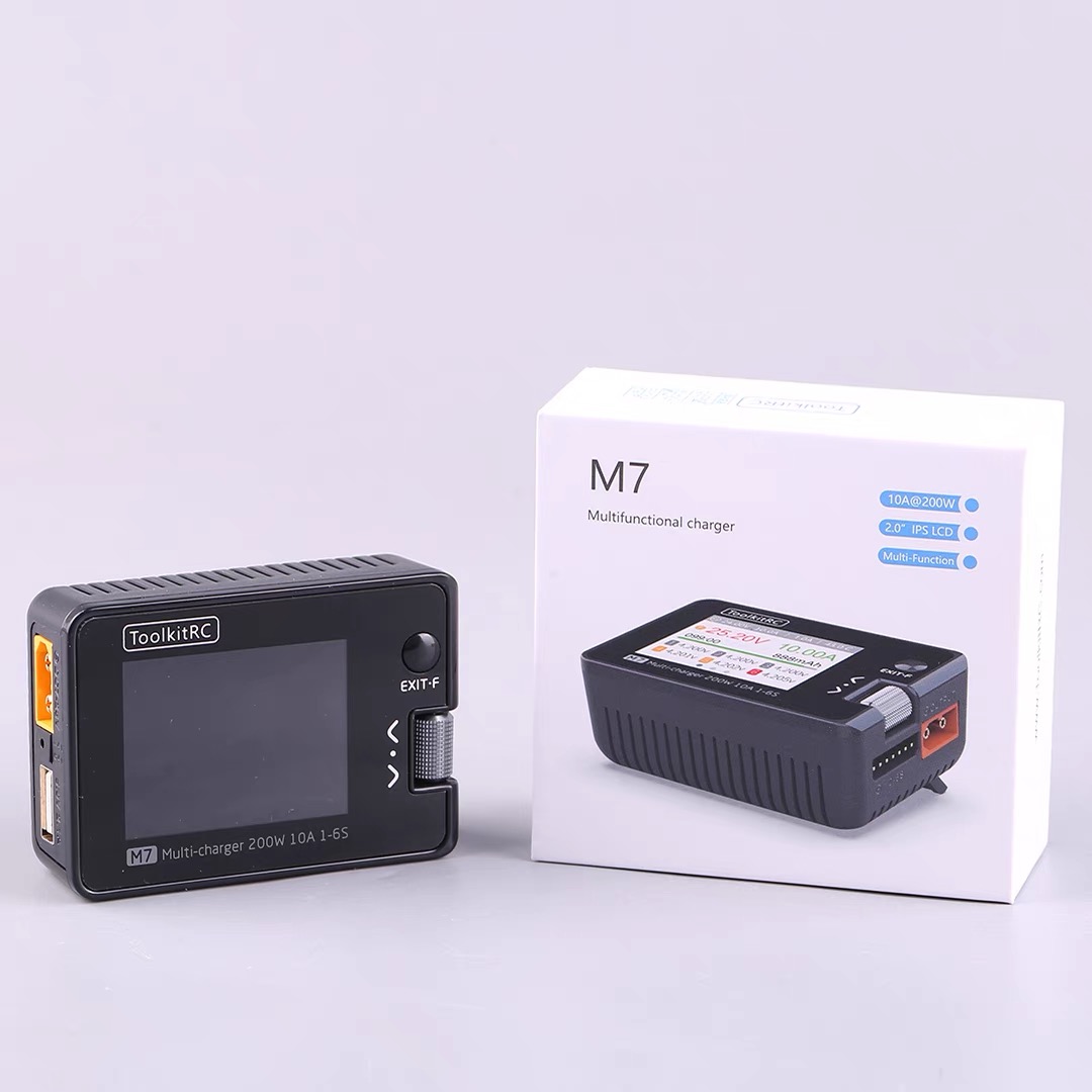 ToolkitRC M7 200W 10A DC 충전기 전 - Drone Battery Voltage Checker 리뷰 및 가격