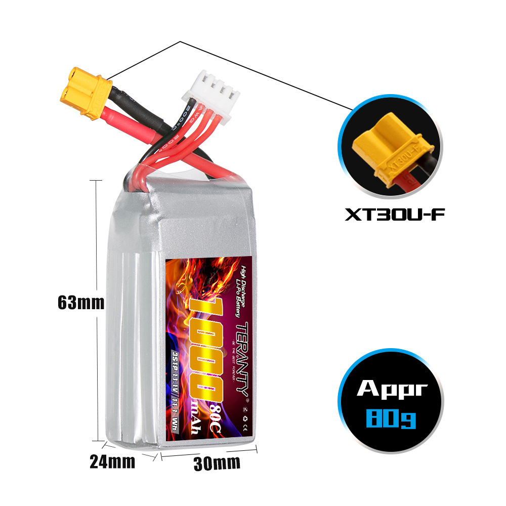 TERANTY 3S 11.1V 80C/160C 1000 - Drone Battery 3S 리뷰 및 가격